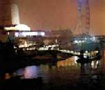 'Watercolour' of South Bank at night