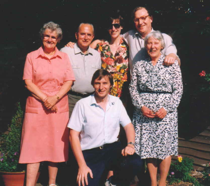 Photograph of author, wife, parents & parents-in-law