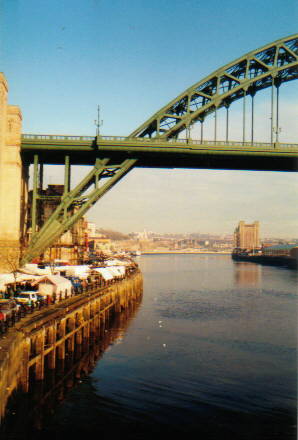The Tyne Bridge and Newcastle Quayside